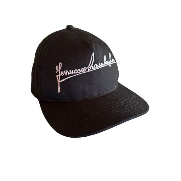 Dope Black Ferruccio Lamborghini Signature Image Hat Cap Adjustable - Picture 1 of 7